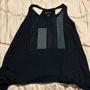 💋5/$25💋 Lane Bryant Black Tank Top with Silver Accents